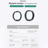 Vr2 Hifylux Myopia Glasses for Playstation - Enhance your Gaming Experience - -2.0D - Top-Down View