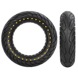 10x2.5 Inflatable Honeycomb Solid Run-flat Tire for Electric Scooter - Blue - 44Mm Slot Red