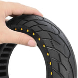 10x2.5 Inflatable Honeycomb Solid Run-flat Tire for Electric Scooter - Blue - 44Mm Slot Red