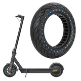 10x2.5 Inflatable Honeycomb Solid Run-flat Tire for Electric Scooter - Blue - 44Mm Slot Red
