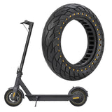 10x2.5 Inflatable Honeycomb Solid Run-flat Tire for Electric Scooter - Blue - 44Mm Slot Red