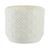 Versatile Vase for Wet and Dry Flowers - Glazed Finish Durable Design - Rose Pink - Rear View