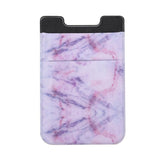 Marble Road Stretch Phone Card Holder Sticky Clip - Red - Front View