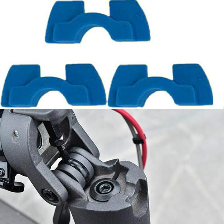 3-piece Shockproof Rubber Dampers for Xiaomi M365 Scooter - Red