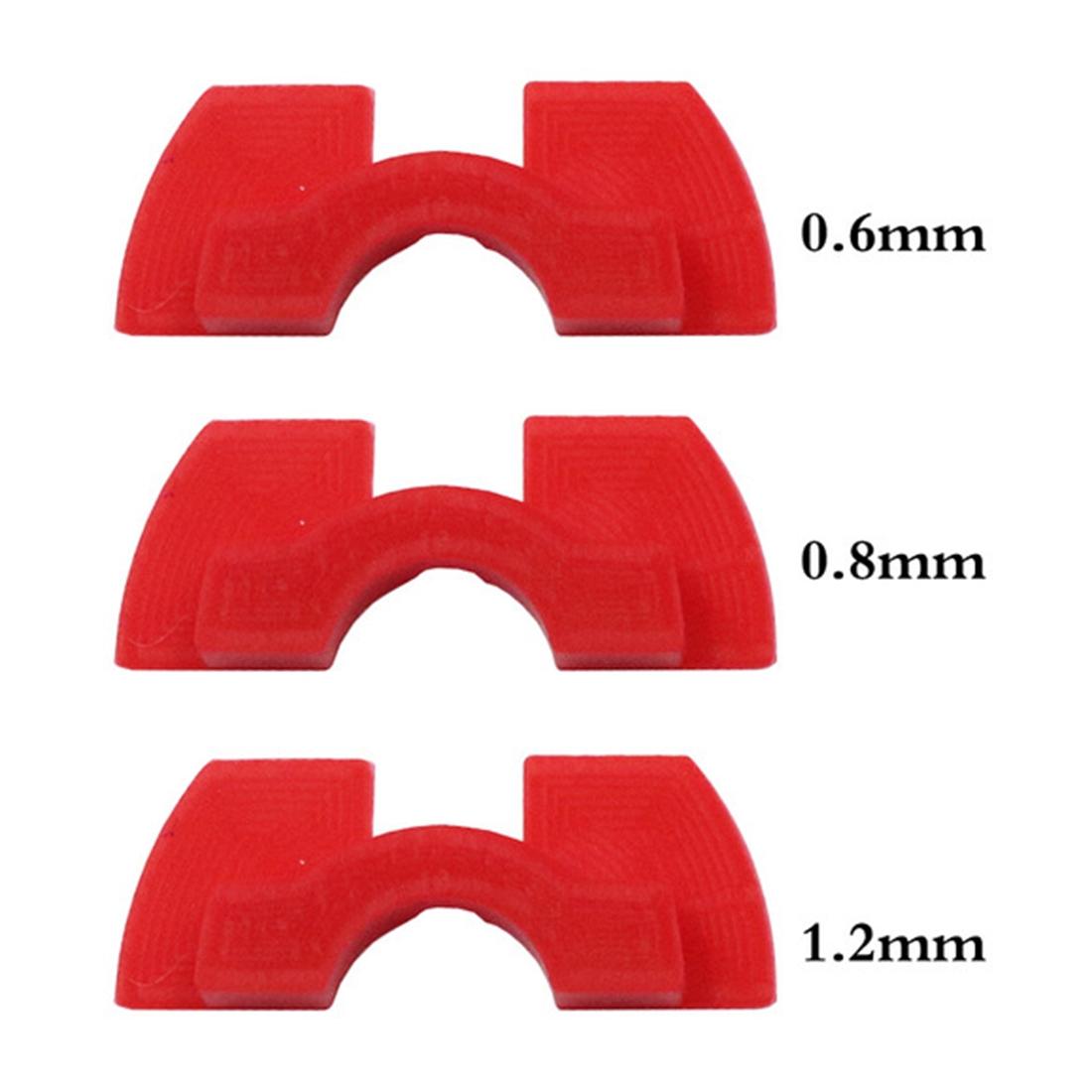 3-piece Shockproof Rubber Dampers for Xiaomi M365 Scooter - Red