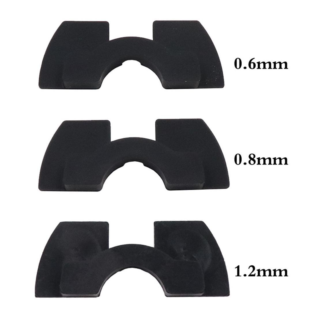 3-piece Shockproof Rubber Dampers for Xiaomi M365 Scooter - Red