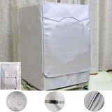 Waterproof Dustproof Cover for 420d Roller Boiler Washing Machine - 60x53x85cm Size - Black - 60X53X85Cm - Side View