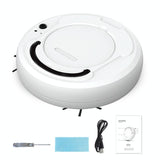 Smart 3-in-1 Robot Vacuum with Wet / Dry Mopping - Rechargeable & Auto Cleaning - Black - Gray - Front View