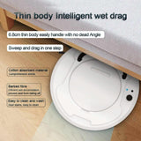 Smart 3-in-1 Robot Vacuum with Wet / Dry Mopping - Rechargeable & Auto Cleaning - Black - Gray - 45-Degree Angle