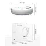 Smart 3-in-1 Robot Vacuum with Wet / Dry Mopping - Rechargeable & Auto Cleaning - Black - Gray