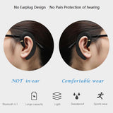 Waterproof Wireless Earphone with Mic for Android / Iphone - Silver - Rear View