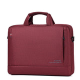 13 Oxford Cloth Laptop Backpack for Event - Black - Wine Red - Low Angle
