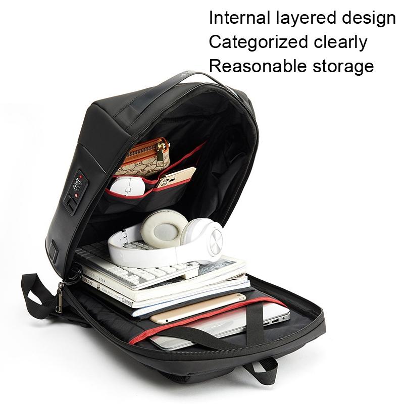 Large Capacity Business Backpack for Men - Skv Commute - Grey