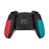 Pro Wireless Vibration Game Handle for Nintendo Switch - Blue Red - Rear View