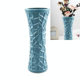Hydroponic Vase for Dry and Wet Flower Arrangements - Blue - Close-Up Angle