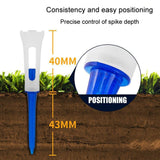 20-Pack Golf Ball Tee Holder For Competition - 83Mm Spike Balls - 45-Degree Angle