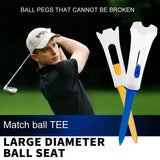20-Pack Golf Ball Tee Holder For Competition - 83Mm Spike Balls - Rear View