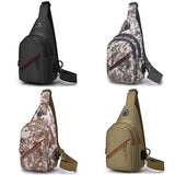 Men Oxford Cloth Crossbody Chest Bag Outdoor Leisure Single Shoulder Bag - Au Digital - Side View