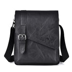 Retro Crossbody Messenger Bag Large Capacity - Dark Brown