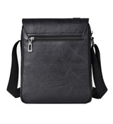 Retro Crossbody Messenger Bag Large Capacity - Dark Brown