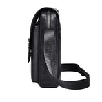 Retro Crossbody Messenger Bag Large Capacity - Dark Brown