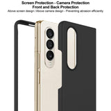 For Samsung Galaxy Z Fold4 5G Imak Js 2 Series Vibrant Case - Black - Rear View