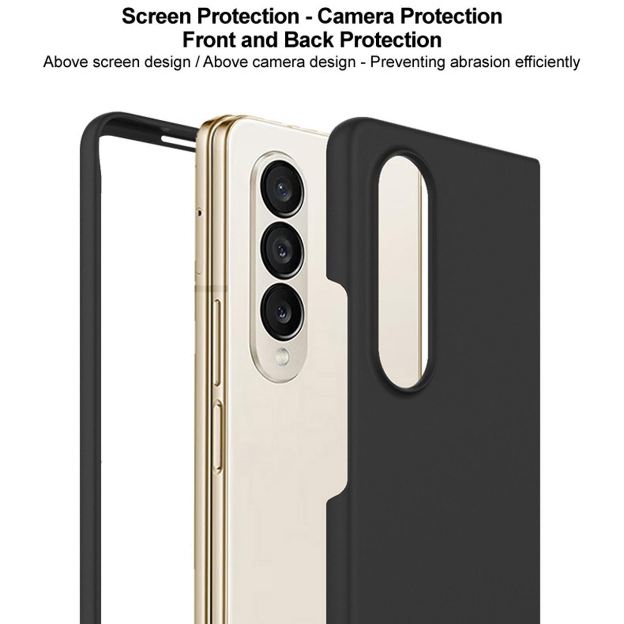 For Samsung Galaxy Z Fold4 5G Imak Js 2 Series Vibrant Case - Black