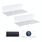 Set of 2 Wall Mounts for Speakers and Surveillance Cameras - White