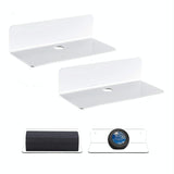 Set of 2 Wall Mounts for Speakers and Surveillance Cameras - White