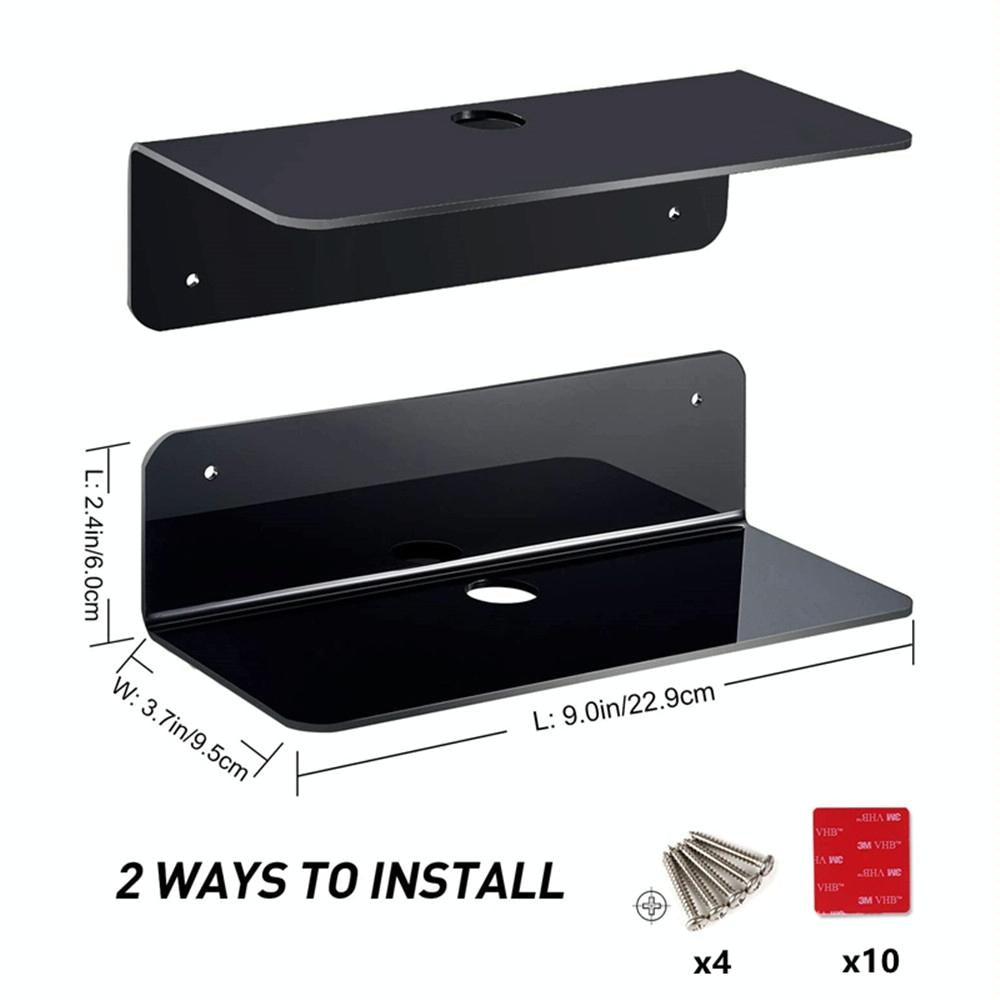 Set of 2 Wall Mounts for Speakers and Surveillance Cameras - White