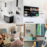Set of 2 Wall Mounts for Speakers and Surveillance Cameras - White