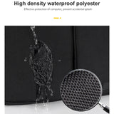 13.3 Inch Detachable Shoulder Laptop Bag - Thickened Polyester - Silver Gray - Close-Up Angle