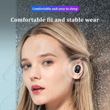 Waterproof Mini Touch-control Bluetooth Earphones with Noise Cancelling - White