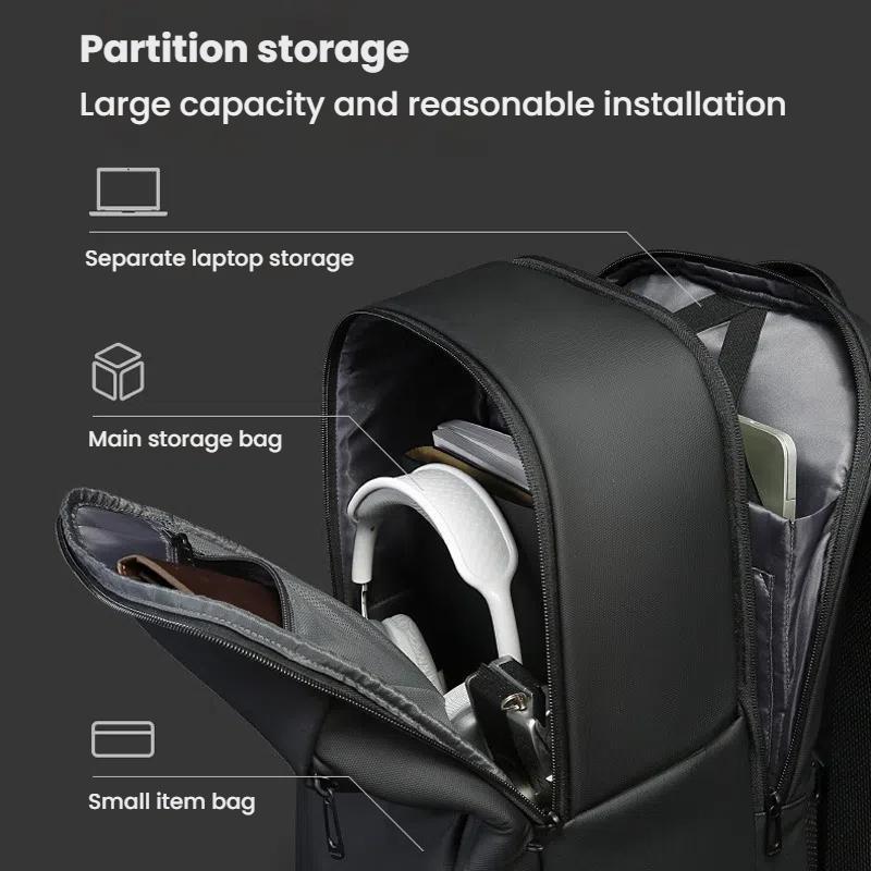 Large Capacity Lightweight Business Backpack For Men - Blue