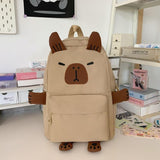 Versatile Large Capacity Backpack For Students - White - Extra Image