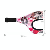Breathable Vr Eye Mask - Sweatproof - Cashew Flowers - Top-Down View