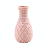 Hydroponic Plastic Vase for Dry and Wet Flower Arrangements - Desktop Furnishings - Blue - Side View