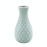 Hydroponic Plastic Vase for Dry and Wet Flower Arrangements - Desktop Furnishings - Blue - Low Angle