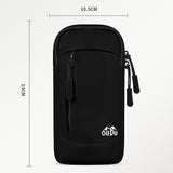 Portable Sports Arm Bag For Running - Light Pink - Top-Down View