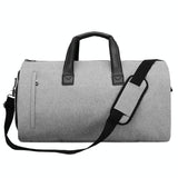 Shoe Compartment Travel Suit Bag - Compact & Organized - Dark Grey