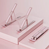 Lenovo Thinkplus Foldable Laptop Stand - Desktop Compatible - Silver - Front View