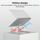 Lenovo Thinkplus Foldable Laptop Stand - Desktop Compatible - Silver - Top-Down View