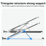 Lenovo Thinkplus Foldable Laptop Stand - Desktop Compatible - Silver - 45-Degree Angle