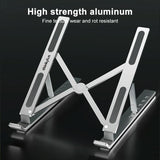 Lenovo Thinkplus Foldable Laptop Stand - Desktop Compatible - Silver - Close-Up Angle