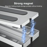 Lenovo Thinkplus Foldable Laptop Stand - Desktop Compatible - Silver - Low Angle