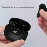 Wireless Tws Bluetooth Earphones - Stereo Sound - Pink - Rear View