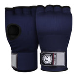 Protective Half Finger Boxing Gloves With Gel Padding And Wrist Support - One Size - Black - Front View