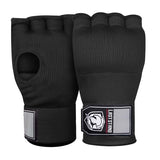 Protective Half Finger Boxing Gloves With Gel Padding And Wrist Support - One Size - Black - Extra Image