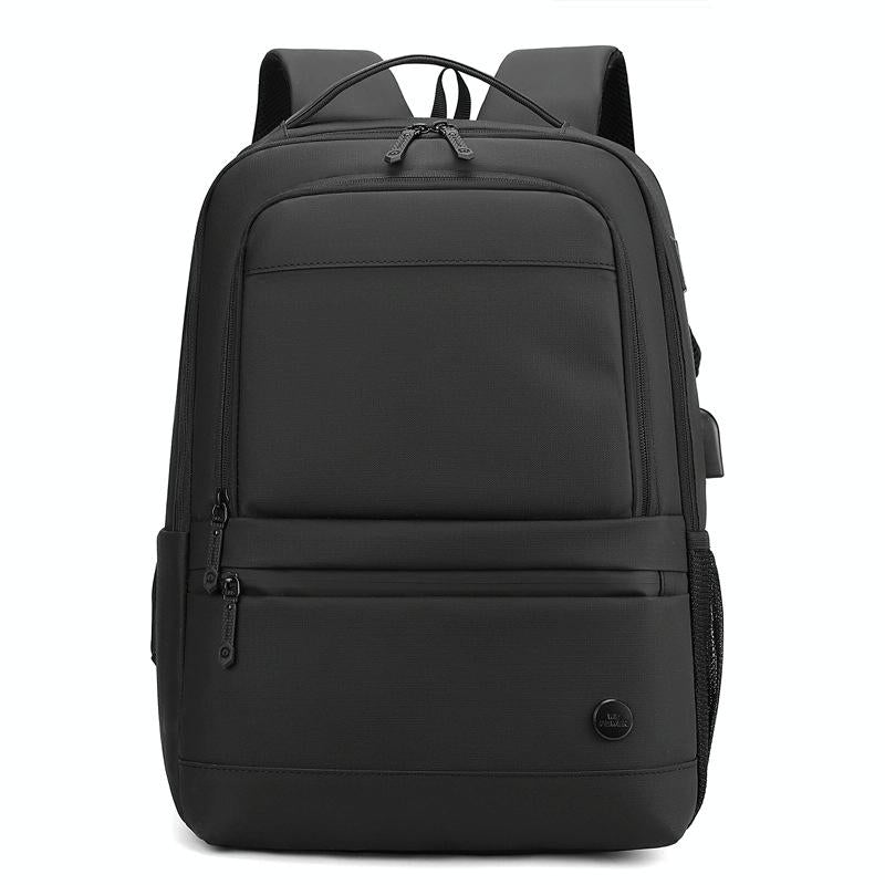Men Usb Backpack with Charging Port - Dark Blue