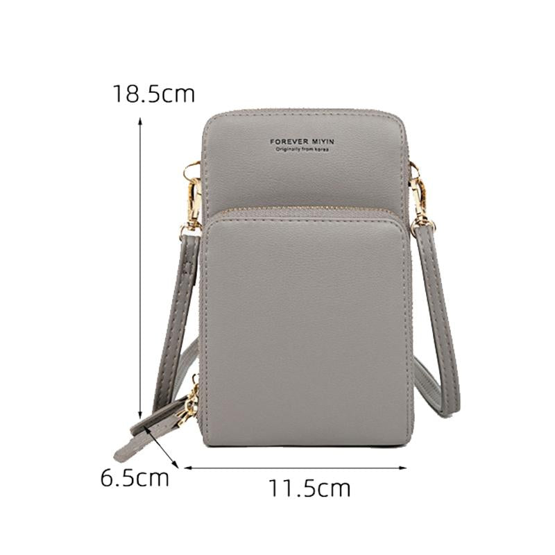 Multifunctional Touch Screen Phone Bag - Red Wine